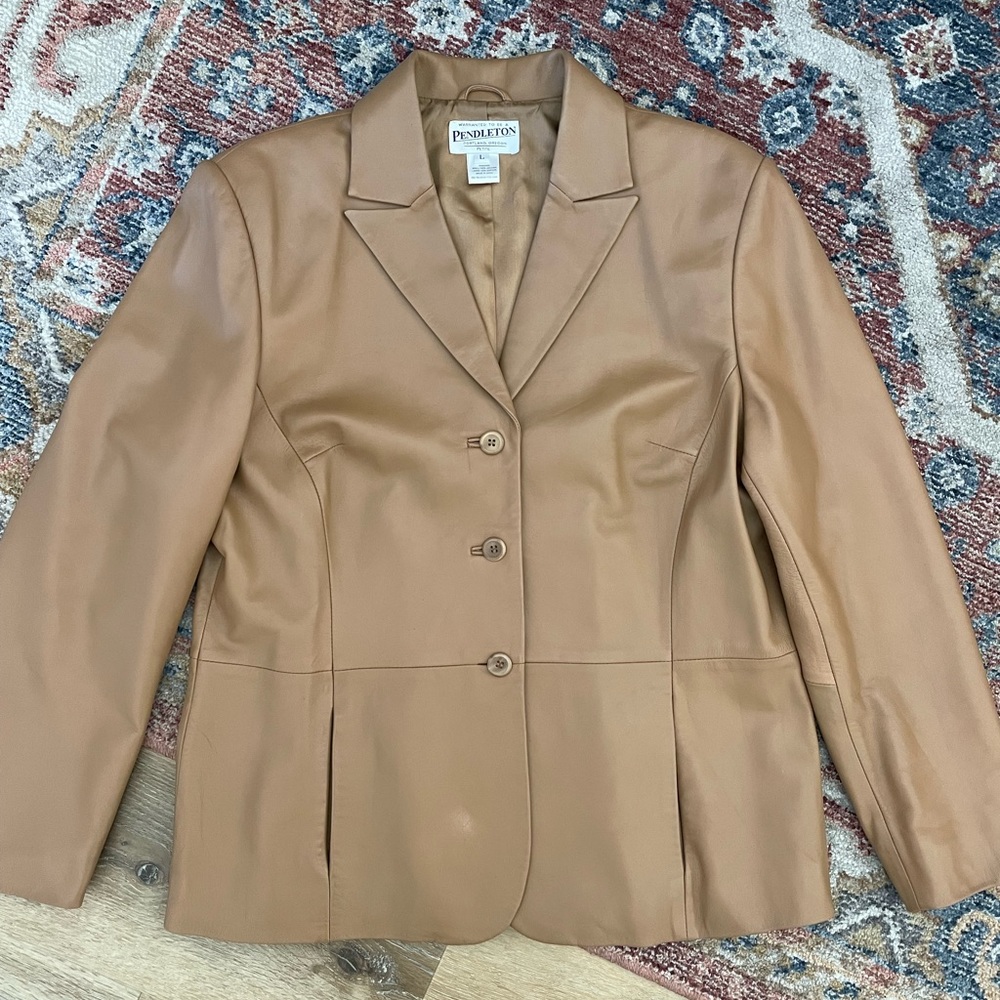 VINTAGE PENDLETON LEATHER BLAZER JACKET